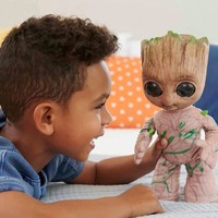 Интерактивная плюшевая игрушка Marvel Guardians of The Galaxy Крутой Грут 28 см HJM23
